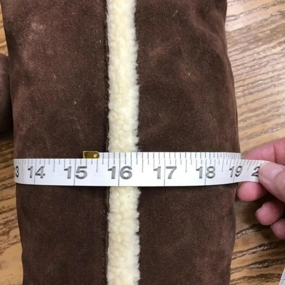 Over the knee faux shearling suede women's boots size‎ 7